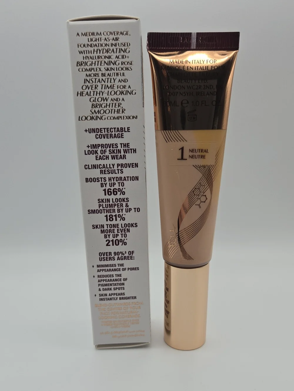 Charlotte Tilbury Beautiful Skin Foundation - Shade 1 Neutral